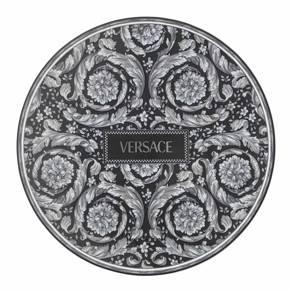 Rosenthal Versace Baroque Place Card Plate Średnica 33 cm Porcelana - Barok Viadurini