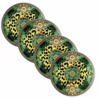 Rosenthal Versace Jungle Animalier 4 talerze obiadowe średnica 17 cm - Animalier Viadurini