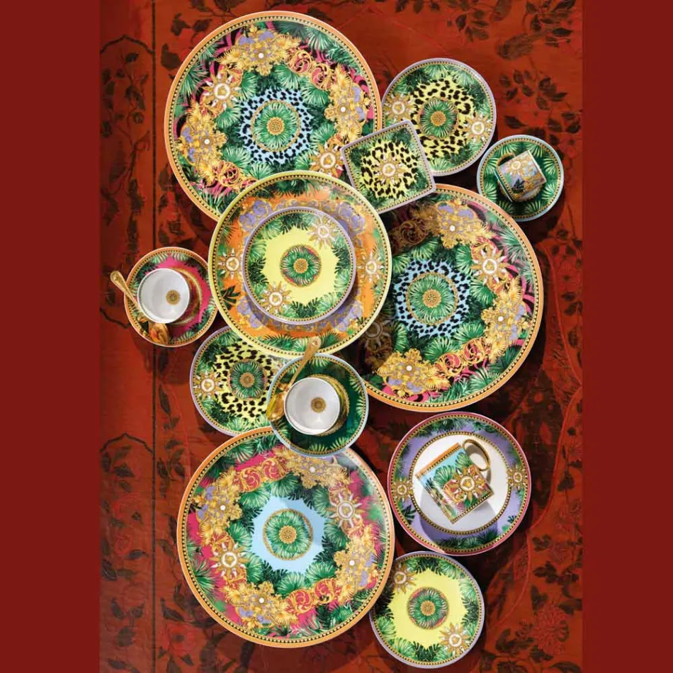 Rosenthal Versace Jungle Animalier Place Card Plate Średnica 33 cm - Animalier Viadurini
