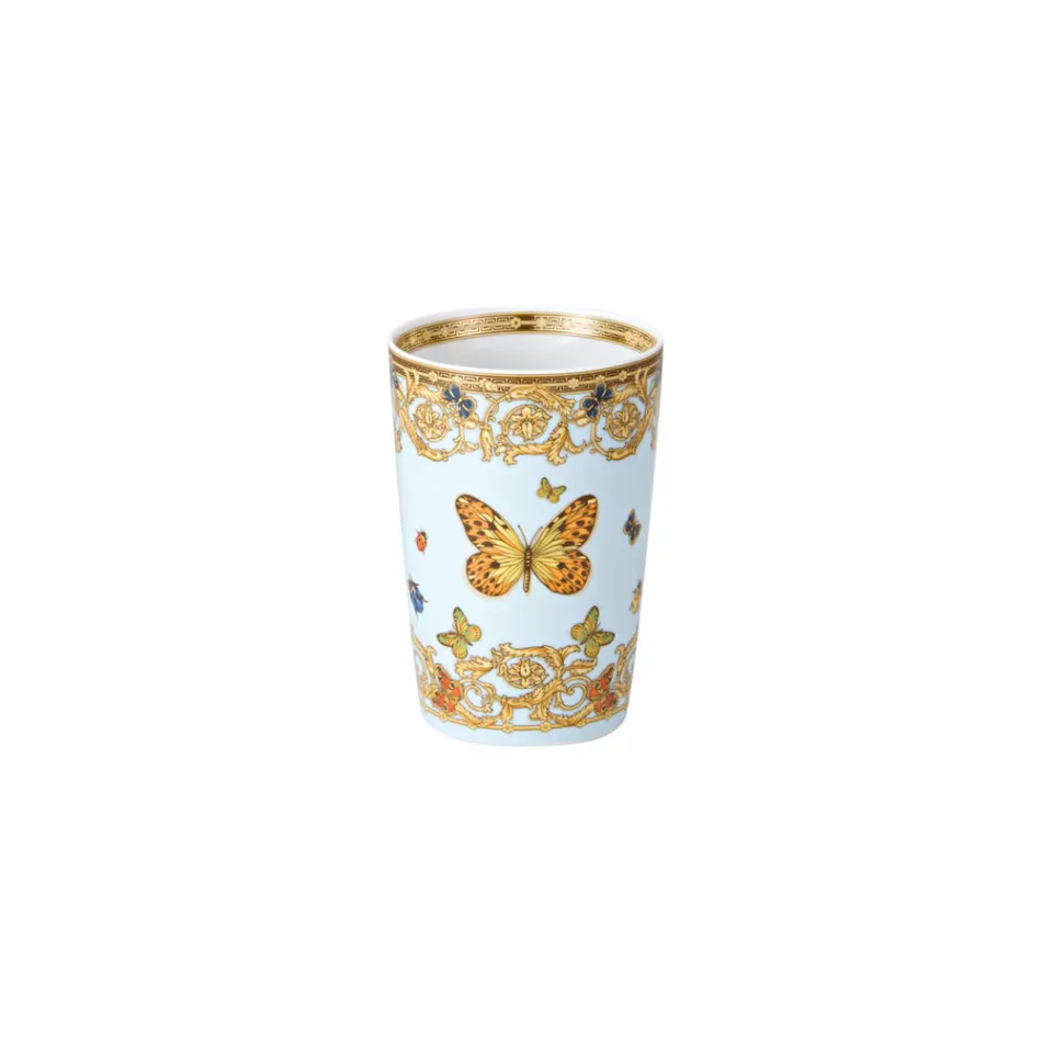 Rosenthal Versace Le Jardin 4 szklanki bez uchwytów z naturalnymi elementami - Medusa Viadurini