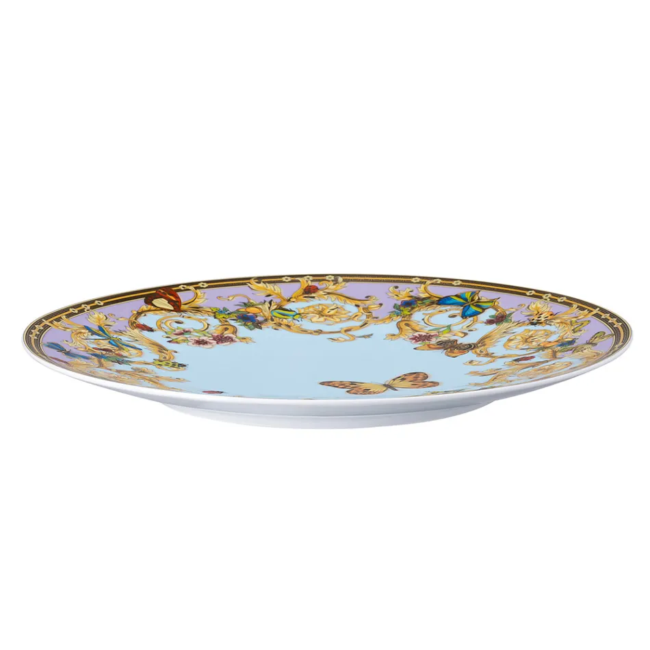 Rosenthal Versace Le Jardin Wizytówka Średnica talerza 33 cm z porcelany - Jardin Viadurini