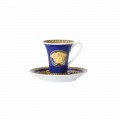 Rosenthal Versace Medusa Blue Porcelanowa filiżanka do kawy