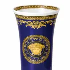 Rosenthal Versace Medusa Blue Nowoczesny wazon porcelanowy 26cm Viadurini