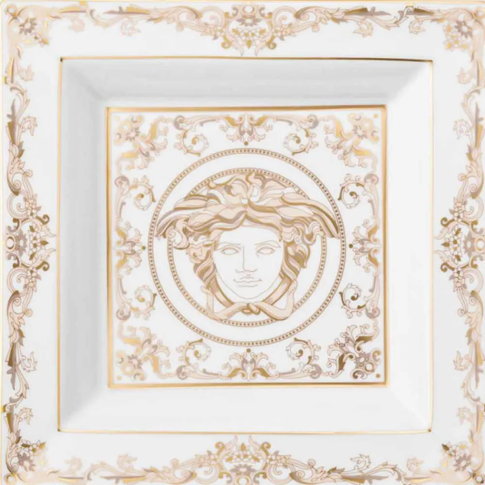 Rosenthal Versace Medusa Gala Porcelanowa miseczka o wymiarach 22cm Viadurini