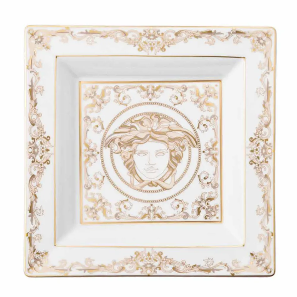 Rosenthal Versace Medusa Gala Porcelanowa miseczka o wymiarach 22cm Viadurini