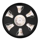 Rosenthal Versace Medusa Gala Gold zestaw filiżanek do espresso 6 sztuk porcelany Viadurini