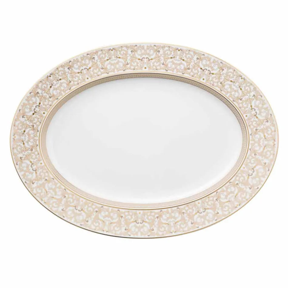 Rosenthal Versace Medusa Gala Oval 40cm danie z porcelany Viadurini