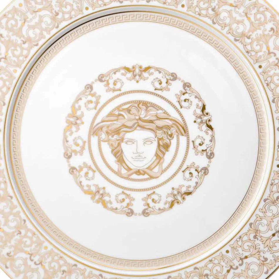 Rosenthal Versace Medusa Gala Plate 33cm z porcelany Viadurini