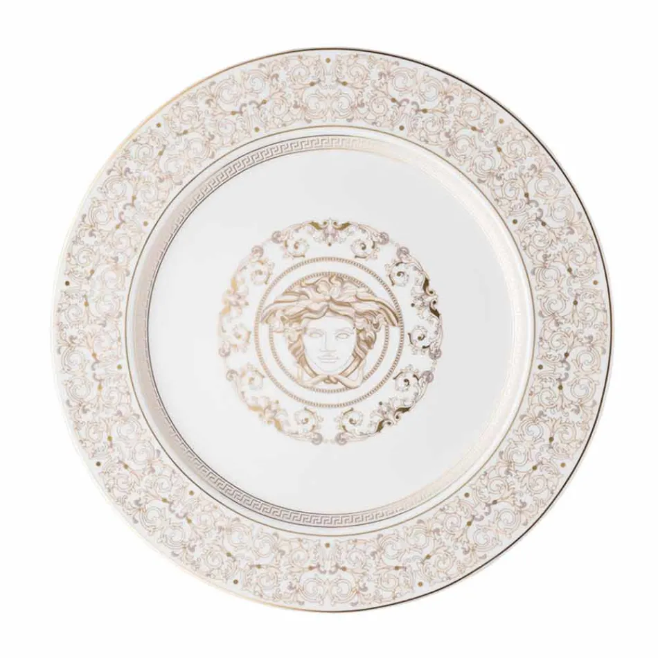 Rosenthal Versace Medusa Gala Porcelanowa konstrukcja płytki zastępczej Viadurini