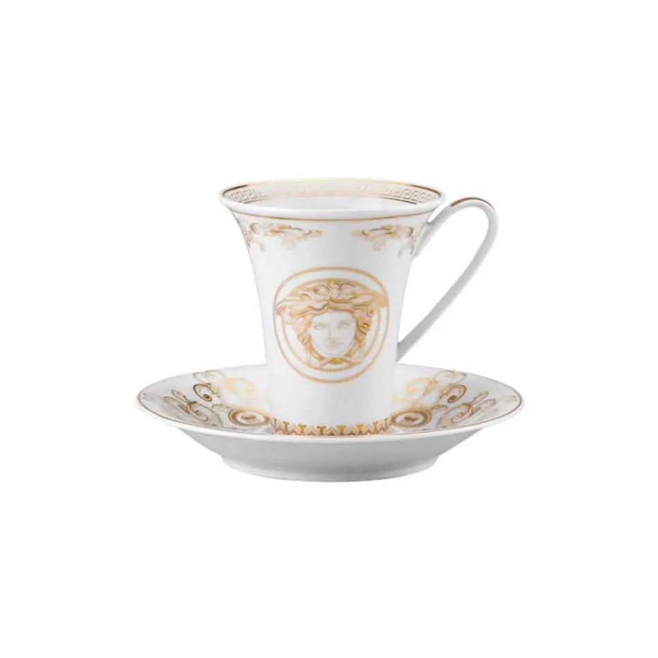 Rosenthal Versace Medusa Gala Wysoka filiżanka z porcelany Viadurini