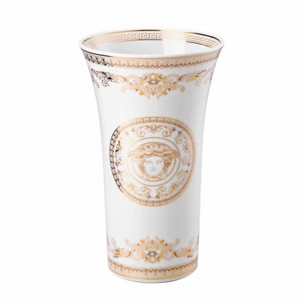 Rosenthal Versace Medusa Gala Porcelanowy wazon o wymiarach 26cm Viadurini
