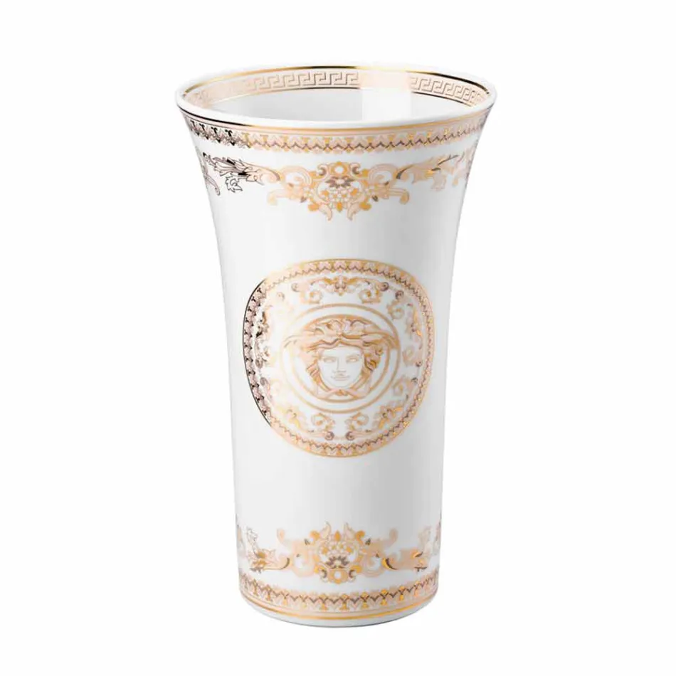 Rosenthal Versace Medusa Gala Porcelanowy wazon o wymiarach 26cm Viadurini