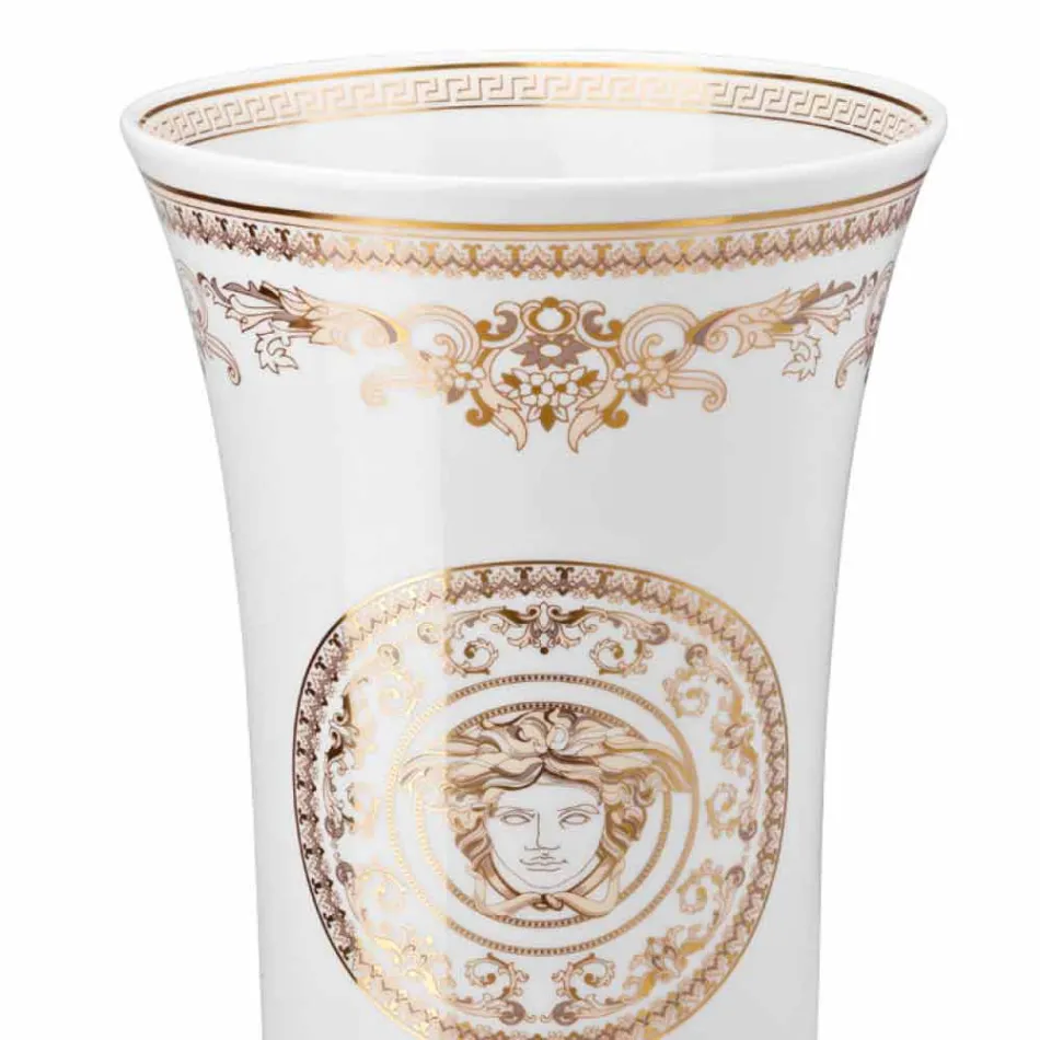 Rosenthal Versace Medusa Gala Porcelanowa waza o wymiarach 34cm Viadurini