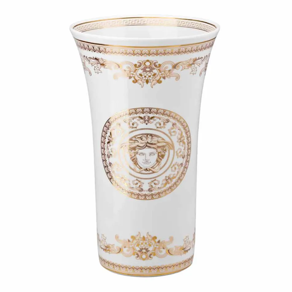 Rosenthal Versace Medusa Gala Porcelanowa waza o wymiarach 34cm Viadurini