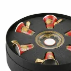 Rosenthal Versace Medusa Red kubek do espresso w porcelanie 6 szt Viadurini