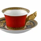 Rosenthal Versace Medusa Rosso Teacup nowoczesny design porcelany Viadurini