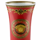 Rosenthal Versace Medusa Rosso Nowoczesny design porcelanowy wazon 34cm Viadurini