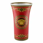Rosenthal Versace Medusa Rosso Nowoczesny design porcelanowy wazon 34cm Viadurini