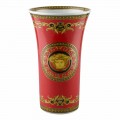 Rosenthal Versace Medusa Rosso Nowoczesny design porcelanowy wazon 34cm