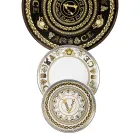 Rosenthal Versace Virtus Gala Placeholder Talerz Średnica 33 cm z Porcelany - Barok Viadurini