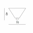 Rozeta ceramiczna do kompozycji lamp Battersea 975ST - Toscot Viadurini