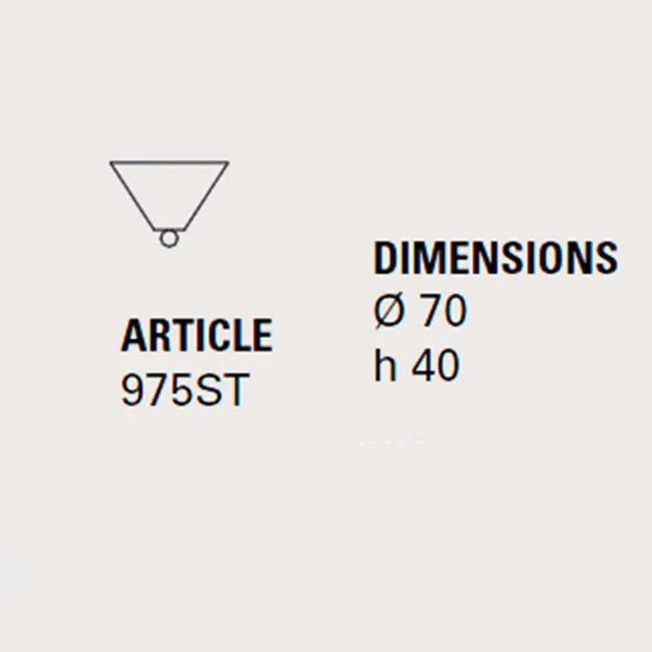 Rozeta ceramiczna do kompozycji lamp Battersea 975ST - Toscot Viadurini