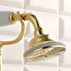 Baterie wannowe z mosiądzu z prysznicem ręcznym w klasycznym, luksusowym stylu - Fioretta Viadurini