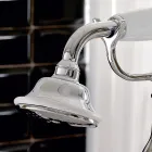 Stojąca bateria wannowa z mosiężnym prysznicem ręcznym Made in Italy - Noriana Viadurini