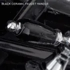 Klasyczna bateria bidetowa z jednym otworem i ręcznie wykonanymi mosiężnymi dźwigniami - Noriana Viadurini