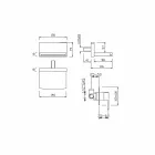 Bateria naścienna z wylewką wodospadową Made in Italy - Sika Viadurini