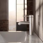 Jednouchwytowa bateria umywalkowa z mosiądzu Okrągły design - Antilio Viadurini