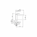 Nowoczesna mosiężna bateria umywalkowa Made in Italy - Sika Viadurini