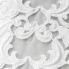 Lniany bieżnik z białą koronką, włoska jakość luksusowa - Farnese Viadurini