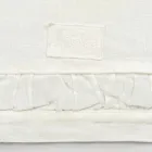 Chodnik z grubego lnu w kolorze naturalnej bieli z włoskim luksusowym wytłoczeniem – Limao Viadurini