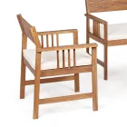 Salon 4 designerskie akcesoria ogrodowe z drewna akacjowego - Roxen Viadurini