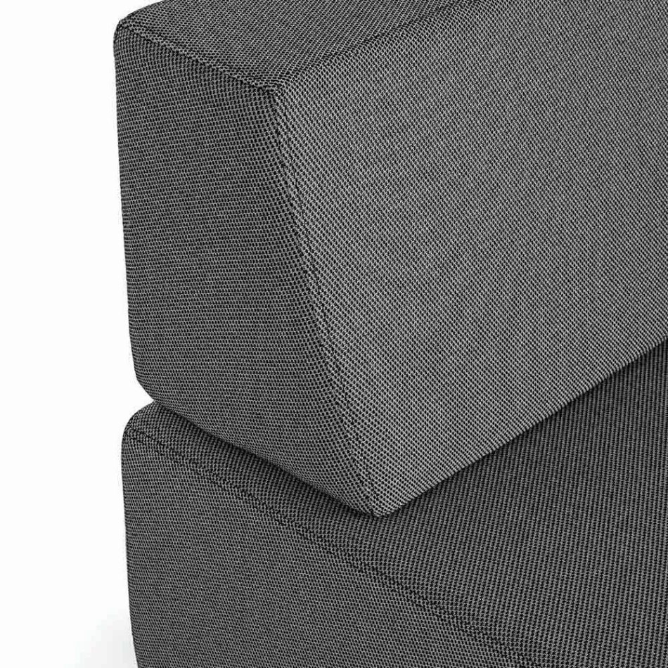 Narożny salon nowoczesny design z tkaniny Homemotion - Benito Viadurini