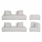 Narożny salon nowoczesny design z tkaniny Homemotion - Benito Viadurini