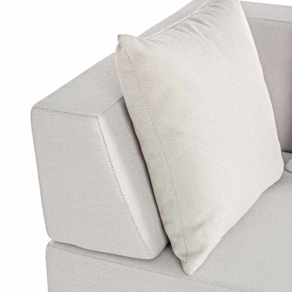 Narożny salon nowoczesny design z tkaniny Homemotion - Benito Viadurini