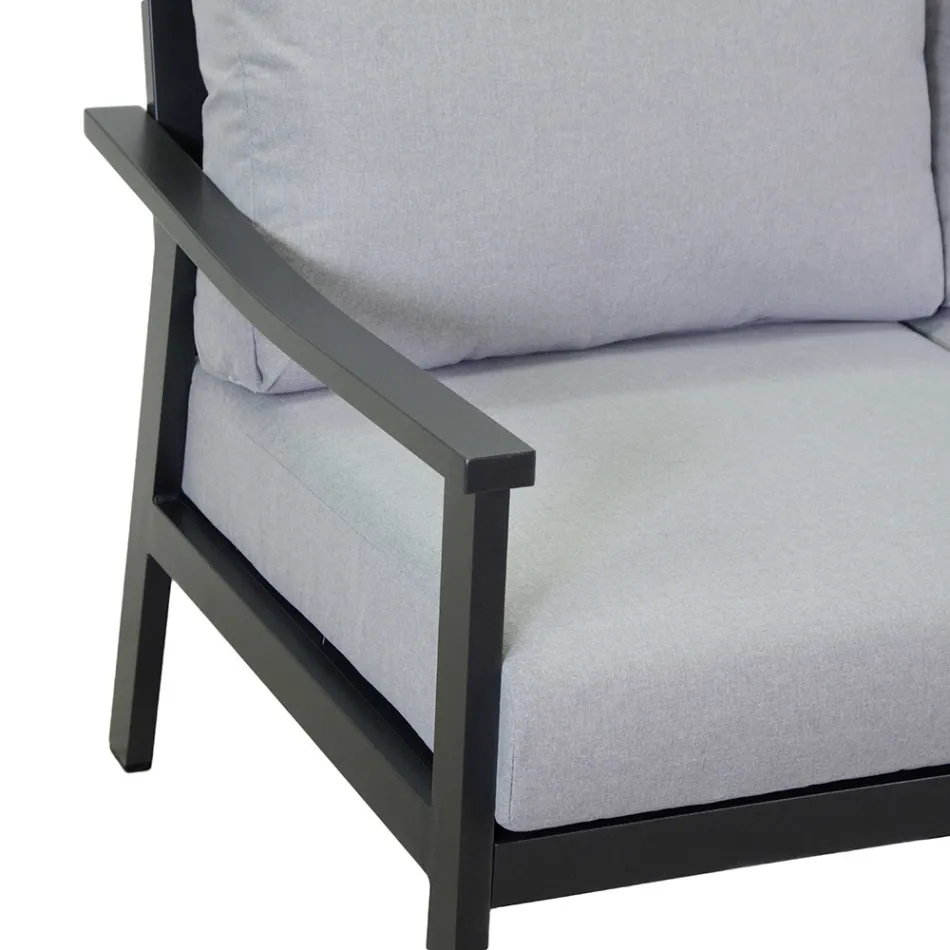 Salon z 1 sofą, 2 fotelami i 1 stolikiem kawowym - bilet Viadurini