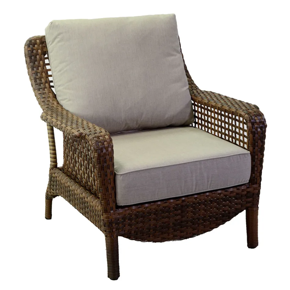 salon z 2 fotelami, 1 sofą i 1 stolikiem kawowym - parasol Viadurini