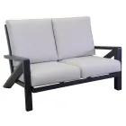 Salon składający się z sofy, stolika kawowego i foteli z podnóżkiem - Tablica ogłoszeń Viadurini