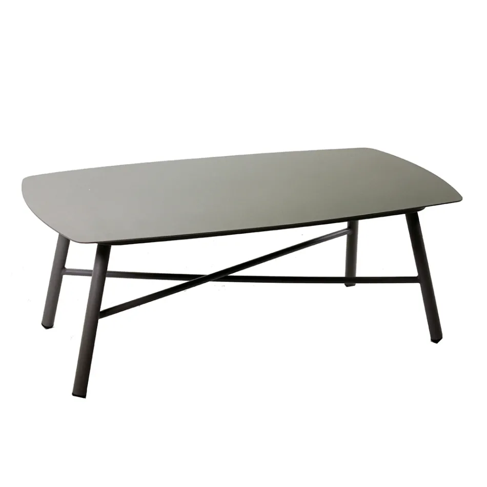 Salon zewnętrzny składający się z 1 sofy 3-osobowej, 2 foteli i 1 stolika kawowego - Righello Viadurini