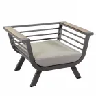 Salon zewnętrzny składający się z 2 foteli i 1 stolika kawowego - Righello Viadurini