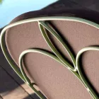 Salon na świeżym powietrzu z ręcznie wykonaną żelazną konstrukcją Made in Italy - Melinda Viadurini