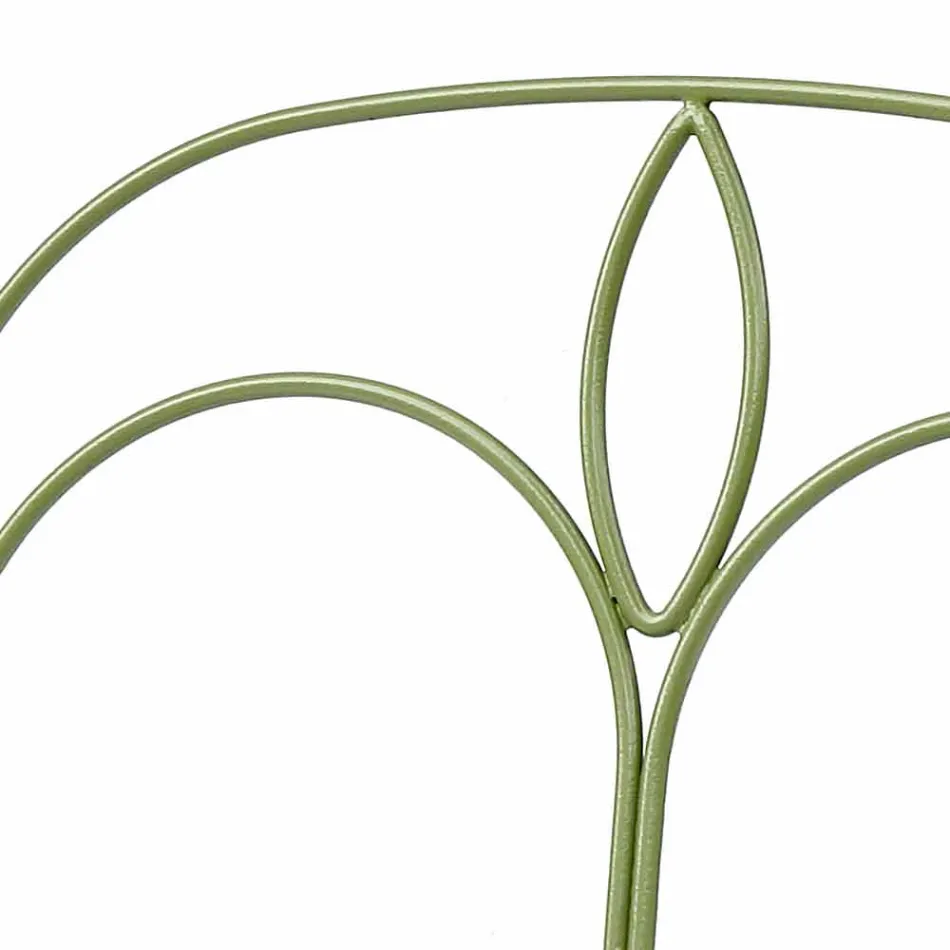 Salon na świeżym powietrzu z ręcznie wykonaną żelazną konstrukcją Made in Italy - Melinda Viadurini