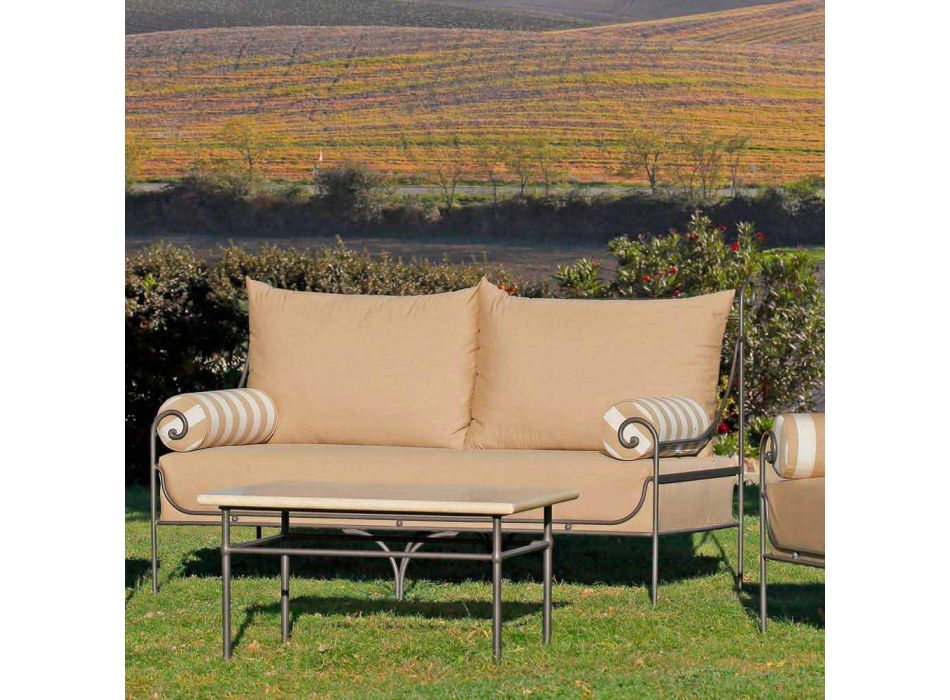 Artisan Garden Lounge z żelazną konstrukcją Made in Italy - Lisotto