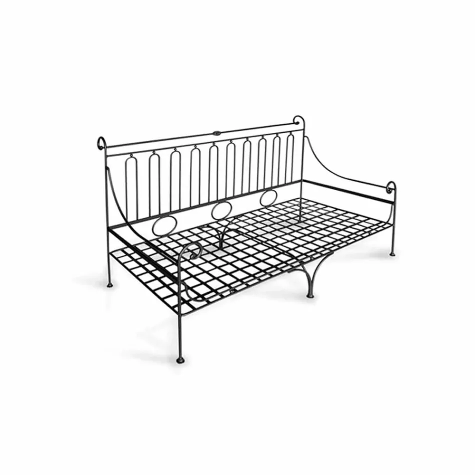 Artisan Garden Lounge z żelazną konstrukcją Made in Italy - Lisotto Viadurini