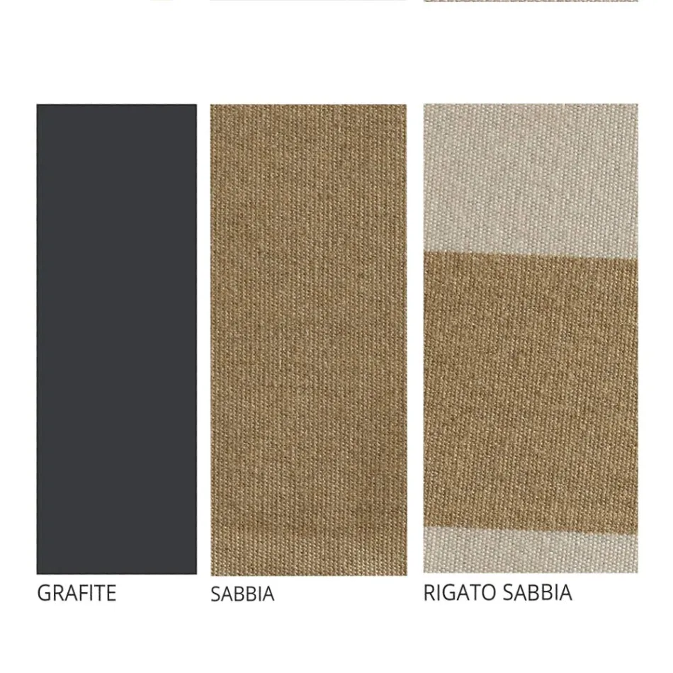 Artisan Garden Lounge z żelazną konstrukcją Made in Italy - Lisotto Viadurini