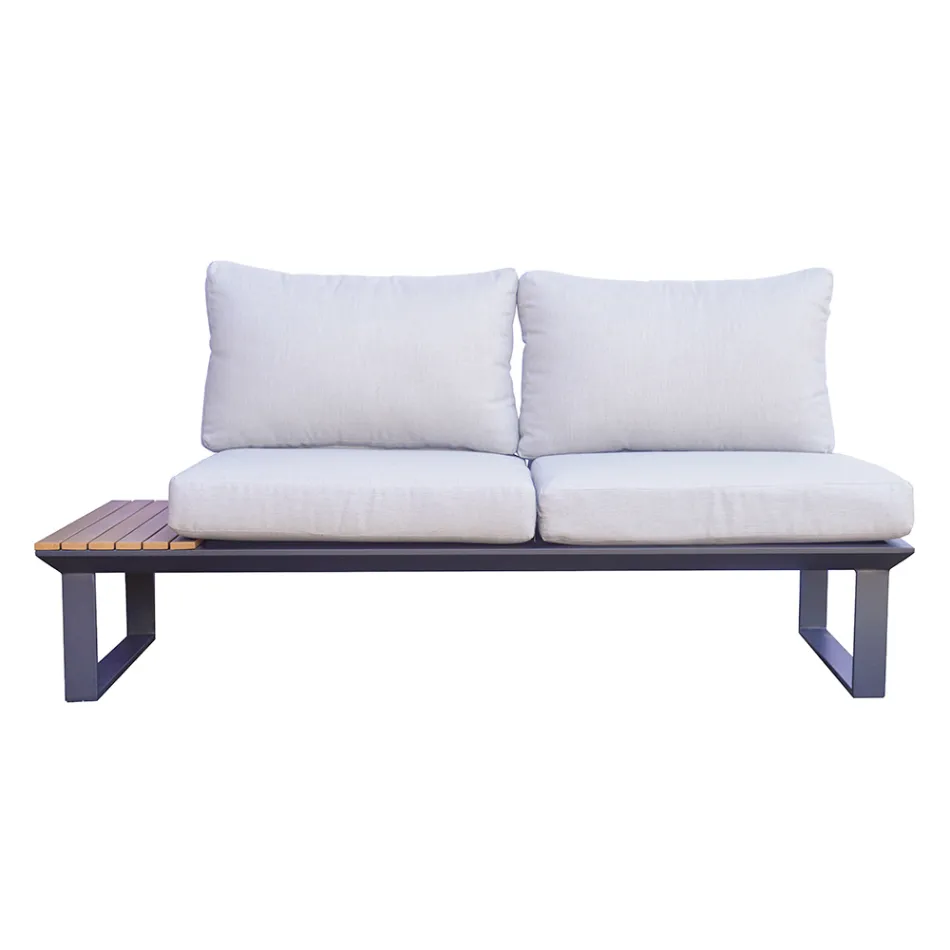 Salon ogrodowy składający się z 2 sof i centralnego stołu - Pippo Viadurini