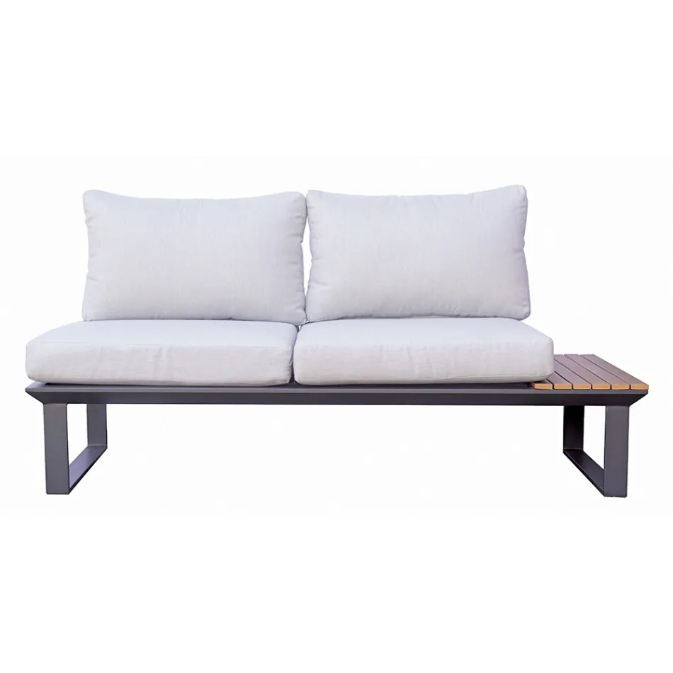 Salon ogrodowy składający się z 2 sof i centralnego stołu - Pippo Viadurini